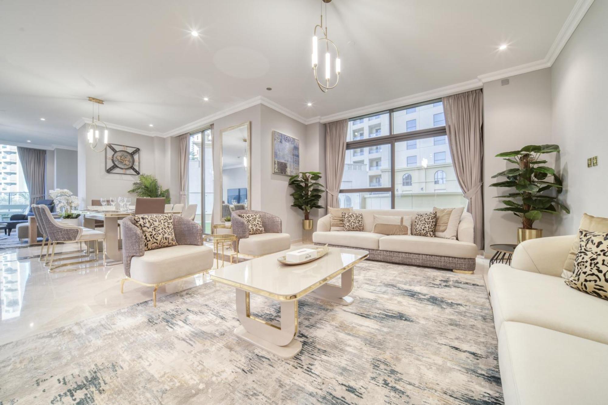 Luxurious 4 Bedroom Duplex With Terrace & Sea View Dubai Exterior photo